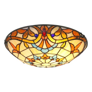 Brilagi - Tiffany vitražna stropna lampa MIRABELLA 2xE27/60W/230V prečnik 40 cm