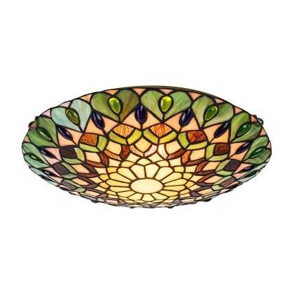 Brilagi - Tiffany vitražna stropna svetiljka MARGARET 2xE27/60W/230V prečnik 40 cm