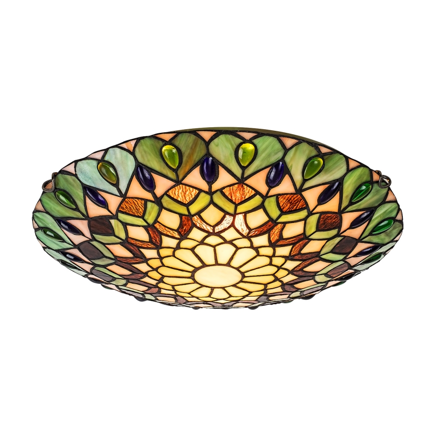 Brilagi - Tiffany vitražna stropna svetiljka MARGARET 2xE27/60W/230V prečnik 40 cm