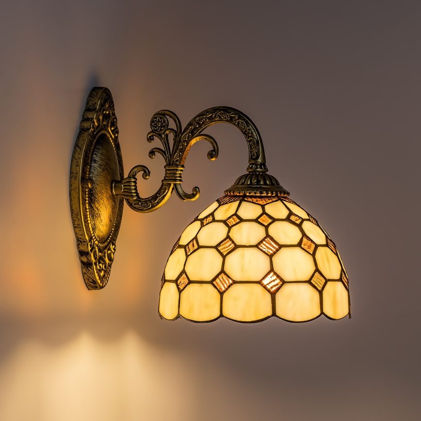 Brilagi - Tiffany vitražna zidna lampa DORAN 1xE27/40W/230V