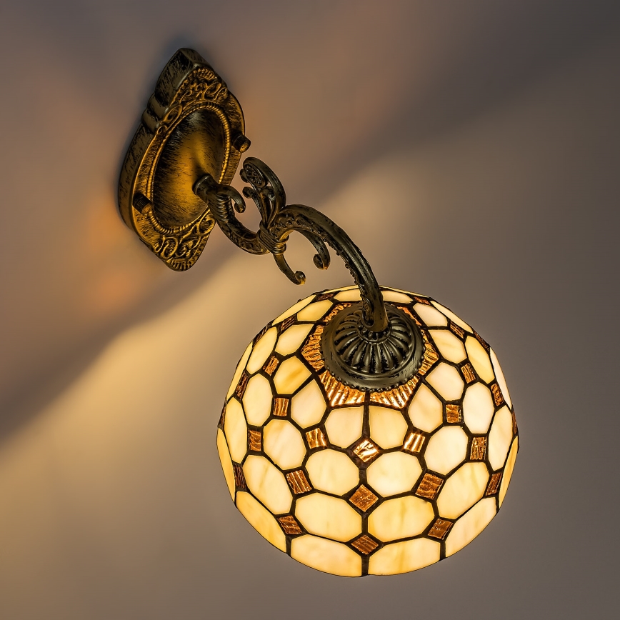 Brilagi - Tiffany vitražna zidna lampa DORAN 1xE27/40W/230V
