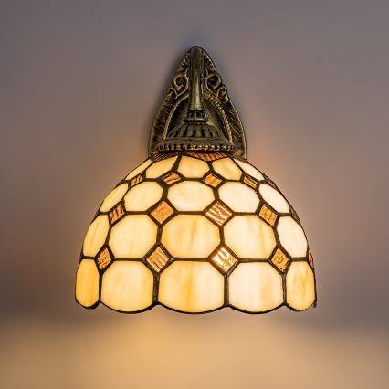 Brilagi - Tiffany vitražna zidna lampa DORAN 1xE27/40W/230V