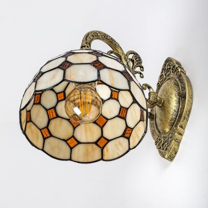 Brilagi - Tiffany vitražna zidna lampa DORAN 1xE27/40W/230V