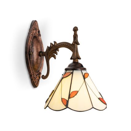 Brilagi - Tiffany vitražna zidna lampa FOLIA 1xE14/40W/230V