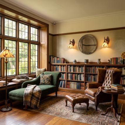 Brilagi - Tiffany vitražna zidna lampa FOLIA 1xE14/40W/230V