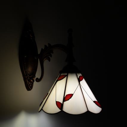 Brilagi - Tiffany vitražna zidna lampa FOLIA 1xE14/40W/230V