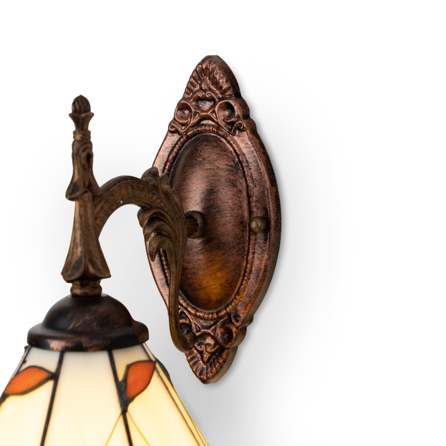 Brilagi - Tiffany vitražna zidna lampa FOLIA 1xE14/40W/230V