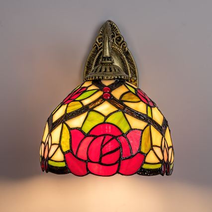 BRILAGI - Tiffany vitražna zidna lampa GARLAN 1xE27/40W/230V