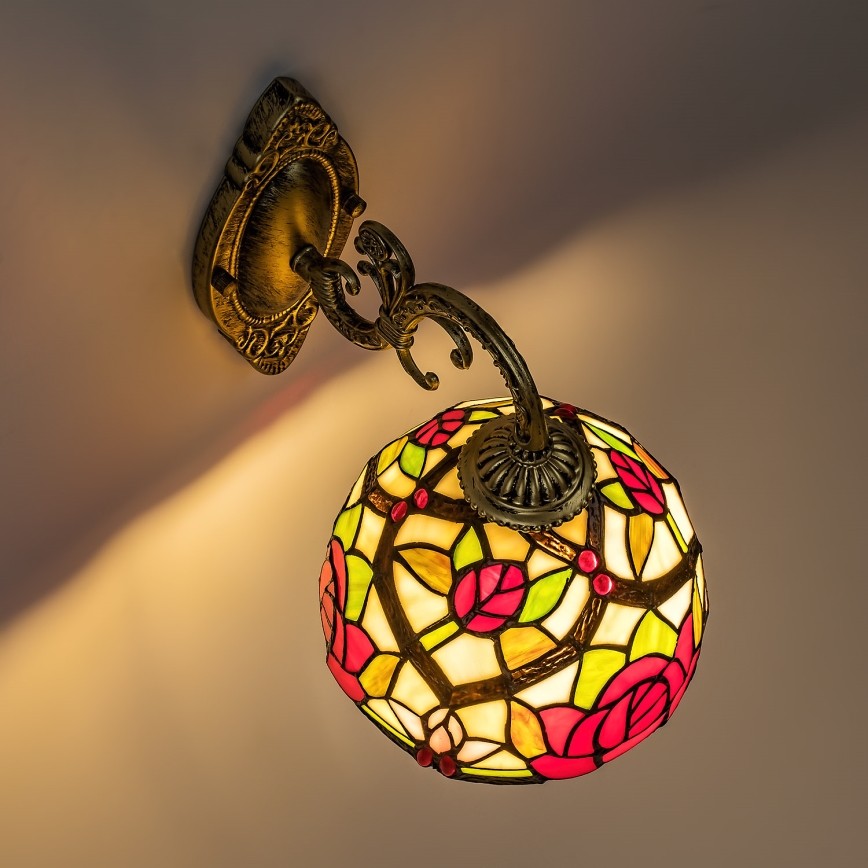 BRILAGI - Tiffany vitražna zidna lampa GARLAN 1xE27/40W/230V