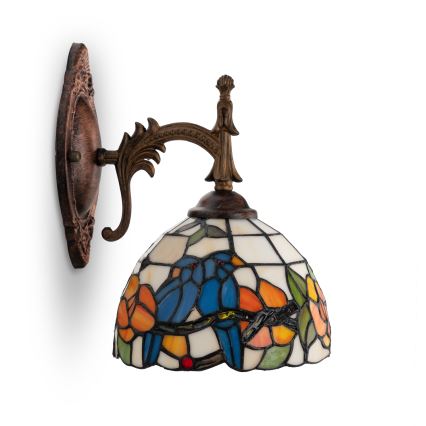 Brilagi - Tiffany vitražna zidna lampa JUNGLE 1xE14/40W/230V