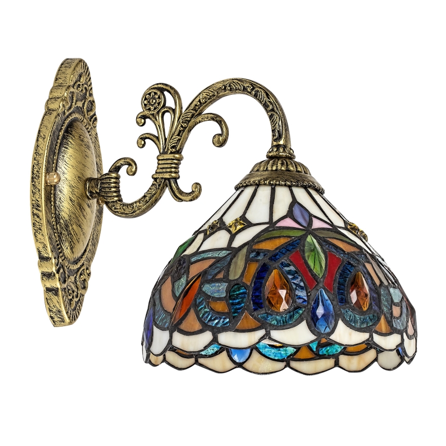 Brilagi - Tiffany vitražna zidna lampa LUISA 1xE27/40W/230V