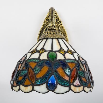 Brilagi - Tiffany vitražna zidna lampa LUISA 1xE27/40W/230V