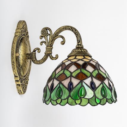 Brilagi - Tiffany vitražna zidna lampa MARGARET 1xE27/40W/230V