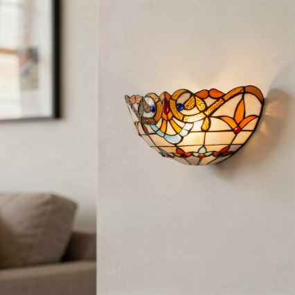Brilagi - Tiffany vitražna zidna lampa MIRABELLA 1xE14/40W/230V