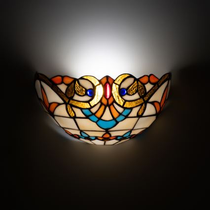 Brilagi - Tiffany vitražna zidna lampa MIRABELLA 1xE14/40W/230V