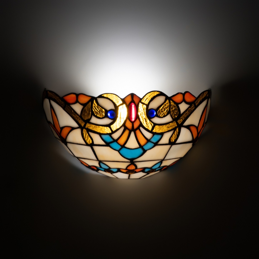 Brilagi - Tiffany vitražna zidna lampa MIRABELLA 1xE14/40W/230V