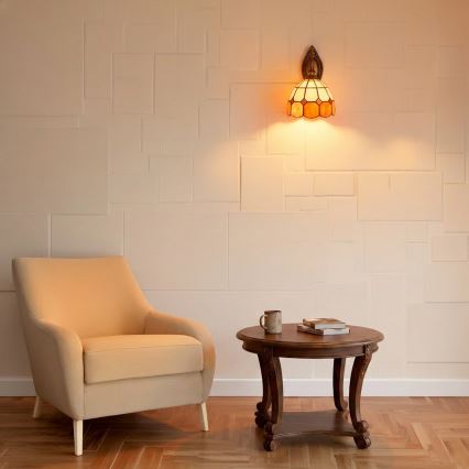 Brilagi - Tiffany vitražna zidna lampa SIENNA 1xE14/40W/230V