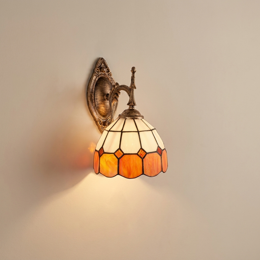 Brilagi - Tiffany vitražna zidna lampa SIENNA 1xE14/40W/230V