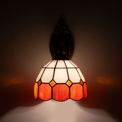 Brilagi - Tiffany vitražna zidna lampa SIENNA 1xE14/40W/230V