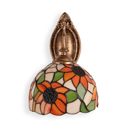 Brilagi - Tiffany vitražna zidna lampa SUNFLOWER 1xE14/40W/230V