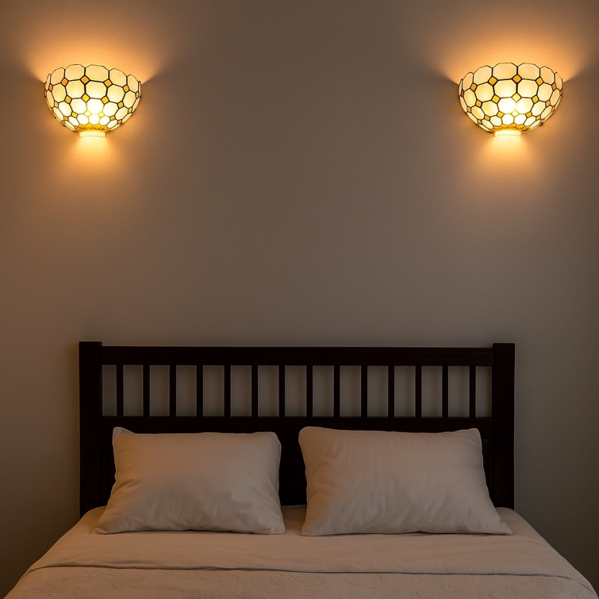 Brilagi - Tiffany vitražna zidna svetiljka DORAN 1xE14/40W/230V