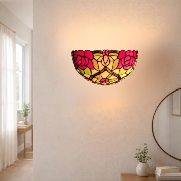 Brilagi - Tiffany vitražna zidna svetiljka GARLAN 1xE14/40W/230V