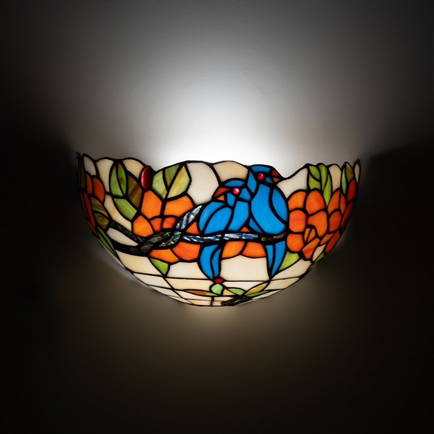 Brilagi - Tiffany vitražna zidna svetiljka JUNGLE 1xE14/40W/230V