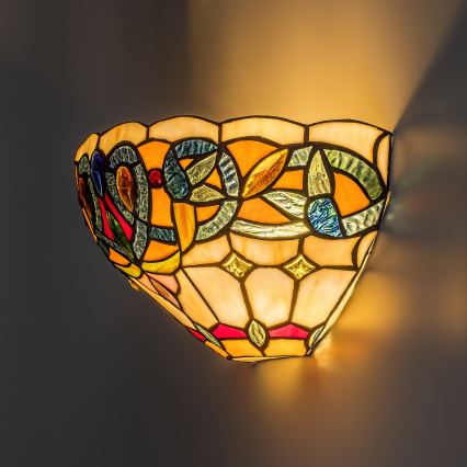 Brilagi - Tiffany vitražna zidna svetiljka LUISA 1xE27/40W/230V