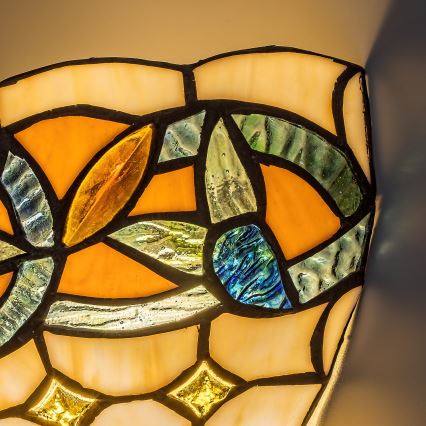 Brilagi - Tiffany vitražna zidna svetiljka LUISA 1xE27/40W/230V
