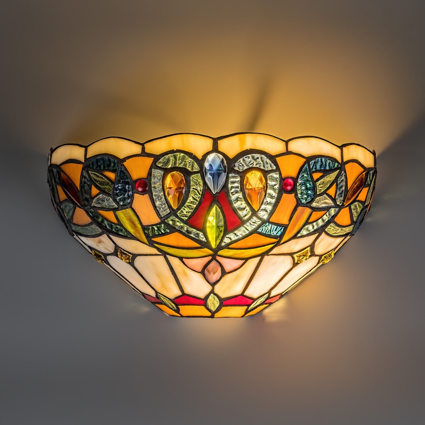 Brilagi - Tiffany vitražna zidna svetiljka LUISA 1xE27/40W/230V