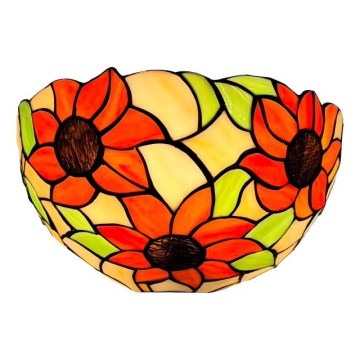 Brilagi - Tiffany vitražna zidna svetiljka SUNFLOWER 1xE14/40W/230V