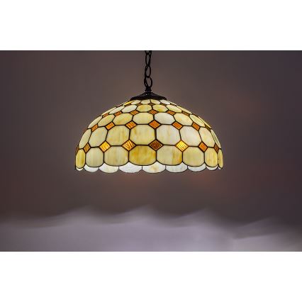 Brilagi - Tiffany vitražni luster na lancu DORAN 2xE27/60W/230V