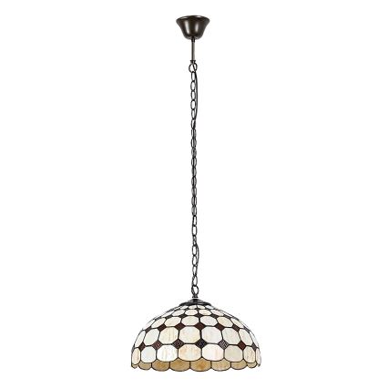 Brilagi - Tiffany vitražni luster na lancu DORAN 2xE27/60W/230V
