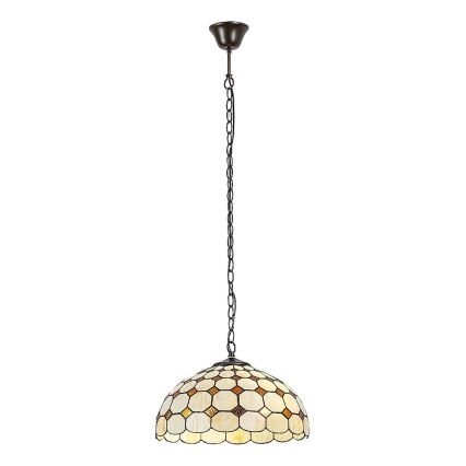 Brilagi - Tiffany vitražni luster na lancu DORAN 2xE27/60W/230V