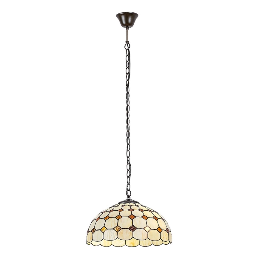 Brilagi - Tiffany vitražni luster na lancu DORAN 2xE27/60W/230V