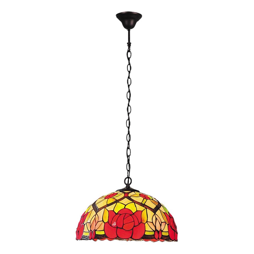Brilagi - Tiffany vitražni luster na lancu GARLAN 2xE27/60W/230V
