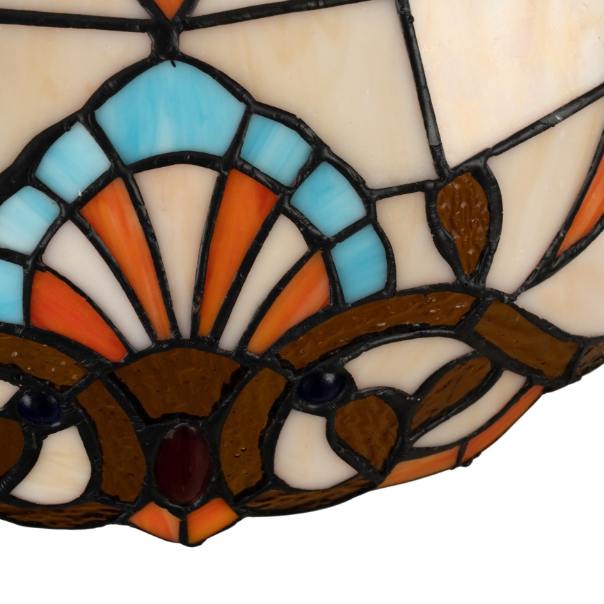 Brilagi - Tiffany vitražni luster na lancu MIRABELLA 1xE27/60W/230V prečnik 40 cm