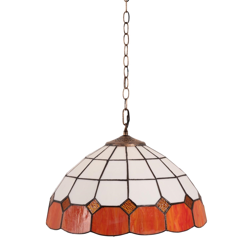 Brilagi - Tiffany vitražni luster na lancu SIENNA 1xE27/60W/230V prečnik 40 cm