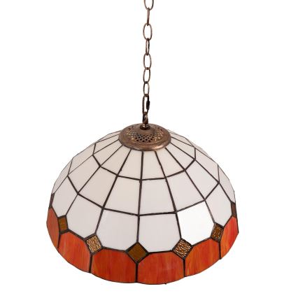 Brilagi - Tiffany vitražni luster na lancu SIENNA 1xE27/60W/230V prečnik 40 cm