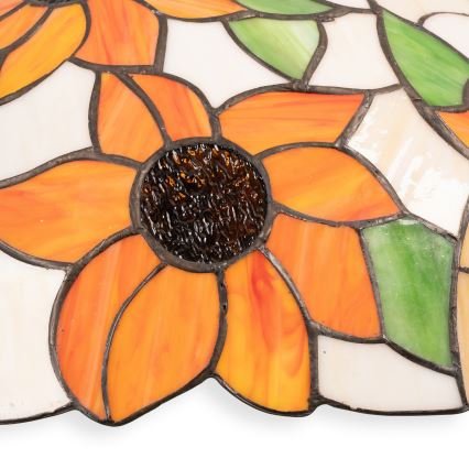 Brilagi - Tiffany vitražni luster na lancu SUNFLOWER 1xE27/60W/230V prečnik 40 cm