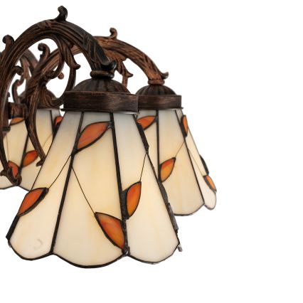 Brilagi - Tiffany vitražni plafonski luster FOLIA 6xE27/60W/230V Ø 60 cm