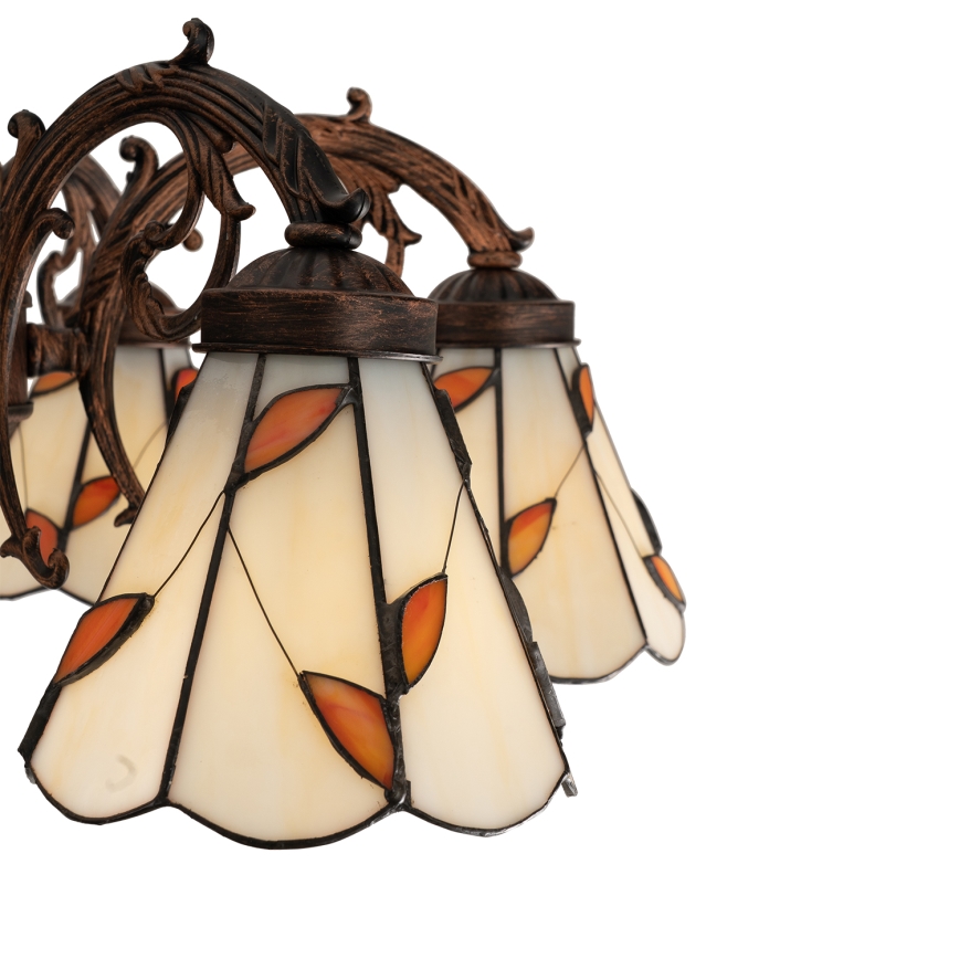 Brilagi - Tiffany vitražni plafonski luster FOLIA 6xE27/60W/230V Ø 60 cm