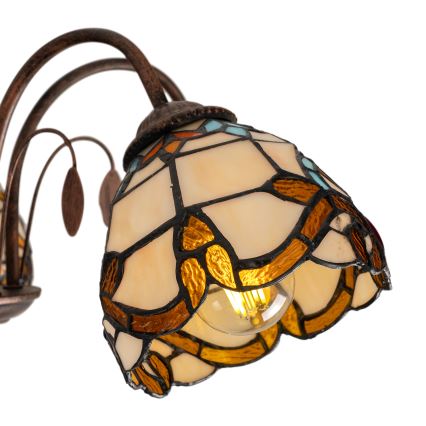 BRILAGI - Tiffany vitražni plafonski luster MIRABELLA 5xE27/60W/230V prečnik 60 cm