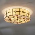 BRILAGI - Tiffany vitražno plafonsko svetilo FOLIA 2xE27/60W/230V prečnik 40 cm