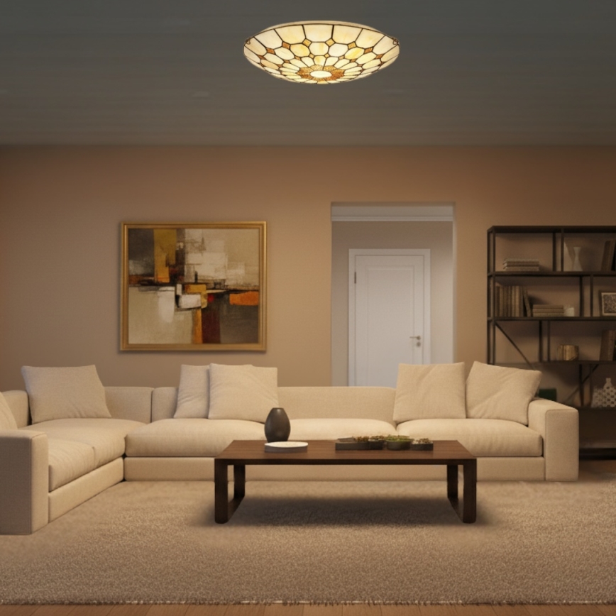 Brilagi - Tiffany vitražno plafonsko svetlo DORAN 2xE27/60W/230V