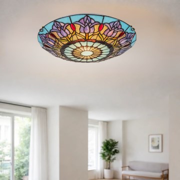 Brilagi - Tiffany vitražno plafonsko svetlo LORAS 2xE27/60W/230V