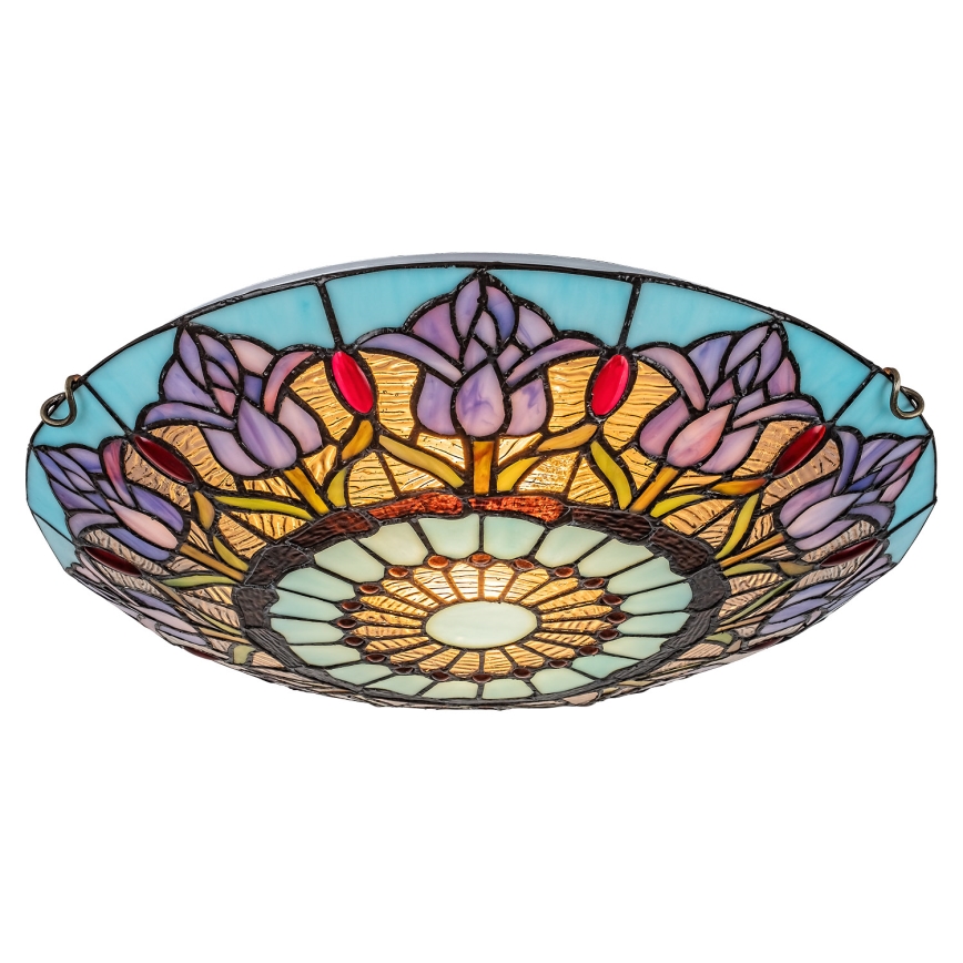 Brilagi - Tiffany vitražno plafonsko svetlo LORAS 2xE27/60W/230V