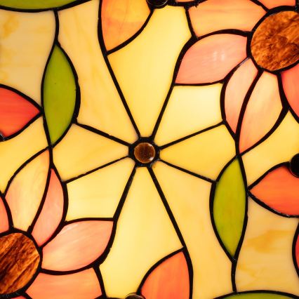 BRILAGI - Tiffany vitražno stropno svetlo SUNFLOWER 2xE27/60W/230V prečnik 40 cm