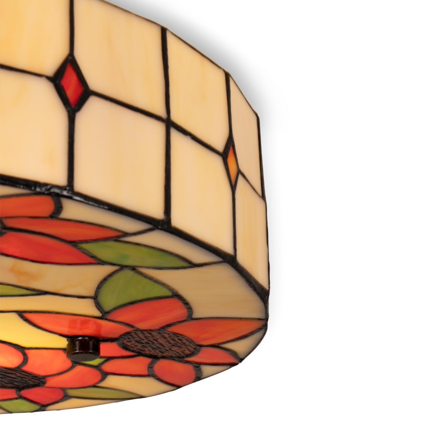 BRILAGI - Tiffany vitražno stropno svetlo SUNFLOWER 2xE27/60W/230V prečnik 40 cm