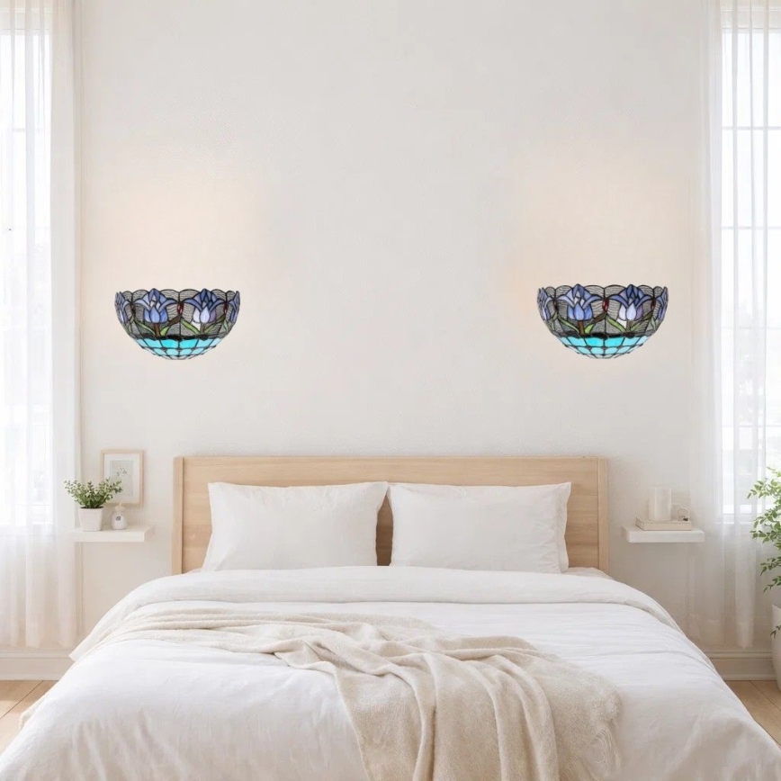 Brilagi - Tiffany vitražno zidno svetilo LORAS 1xE14/40W/230V